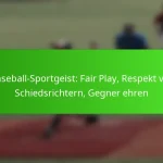 Baseball-Sportgeist: Fair Play, Respekt vor Schiedsrichtern, Gegner ehren