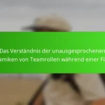 Das Verständnis der unausgesprochenen Dynamiken von Teamrollen während einer Flaute