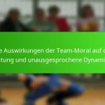 Die Auswirkungen der Team-Moral auf die Leistung und unausgesprochene Dynamiken