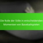 Die Rolle der Stille in entscheidenden Momenten von Baseballspielen