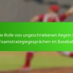 Die Rolle von ungeschriebenen Regeln in Teamstrategiegesprächen im Baseball