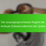 Die unausgesprochenen Regeln der Anfeuer-Etikette während der Spiele