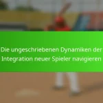 Die ungeschriebenen Dynamiken der Integration neuer Spieler navigieren