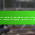 Die ungeschriebenen Regeln im Baseball verstehen: Wann man einen Schritt zurücktreten und anderen die Bühne überlassen sollte