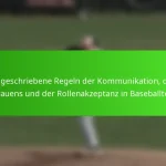 Ungeschriebene Regeln der Kommunikation, des Vertrauens und der Rollenakzeptanz in Baseballteams